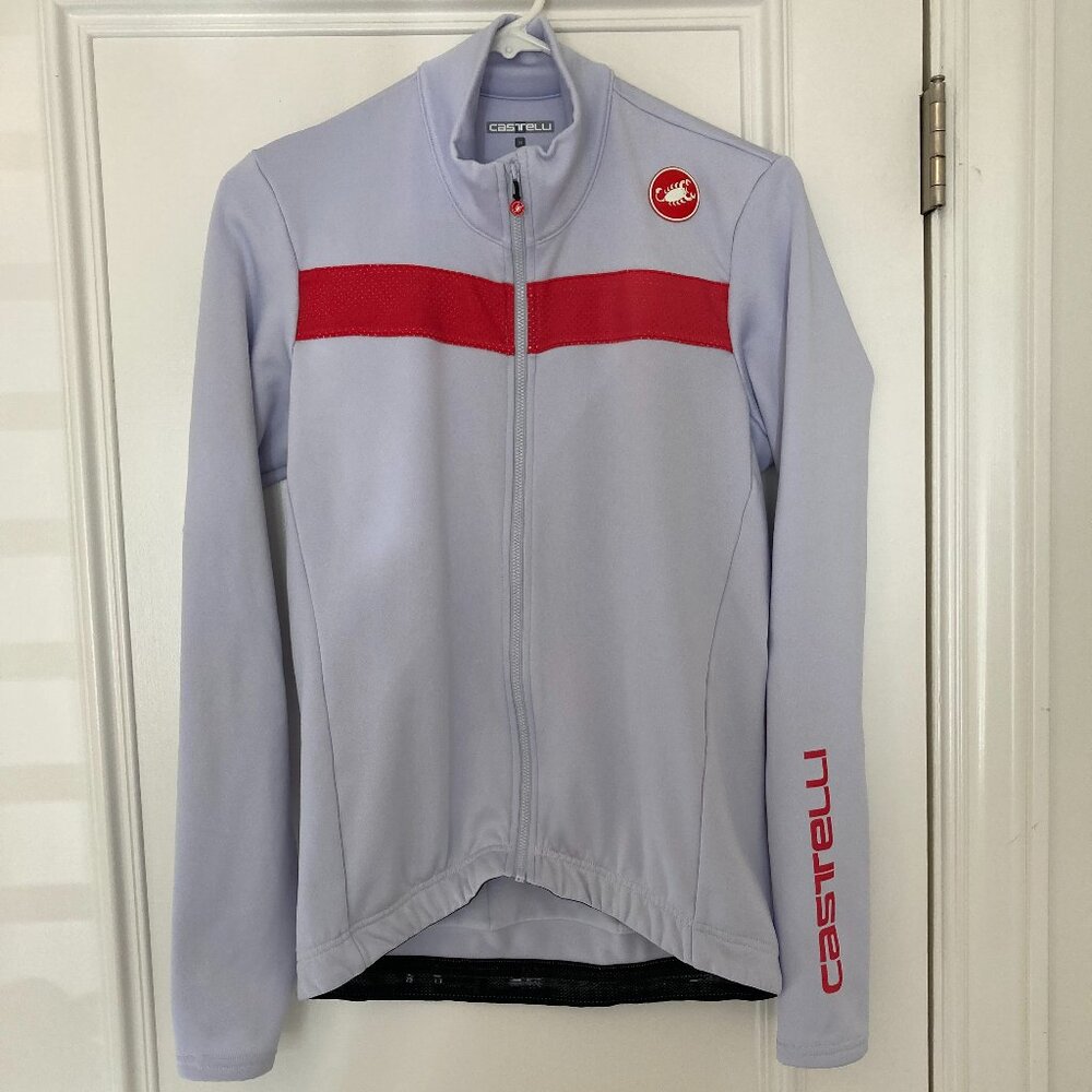 Castelli Unisex ice blue silver jersey jacket NEVER WORN
